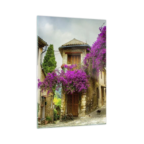 Quadro em vidro - Sob um dossel de flores - 70x100 cm