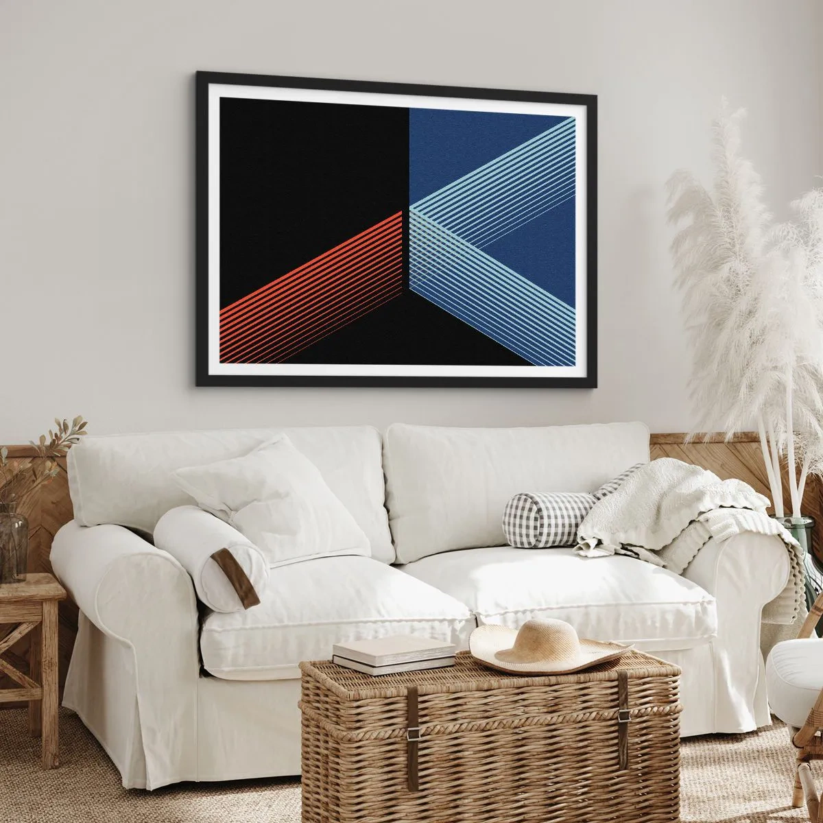 Pôster com moldura preta - Uma história simples - 70x50 cm