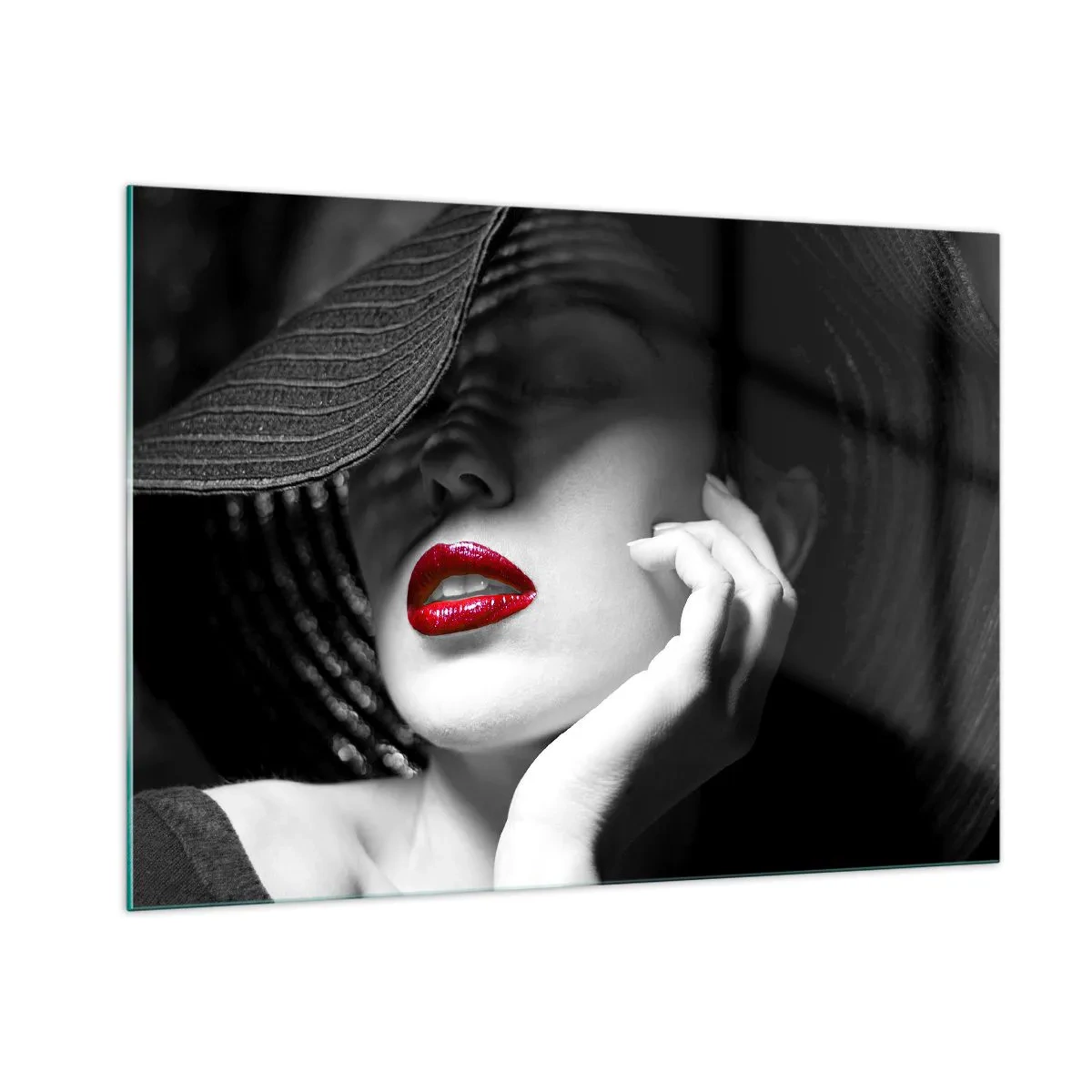 Quadro em vidro - Um estudo em vermelho - 100x70 cm