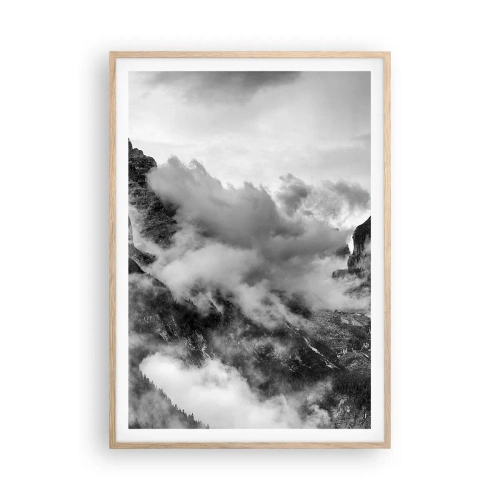 Pôster com moldura de carvalho claro - Bonitas e cruéis - 70x100 cm