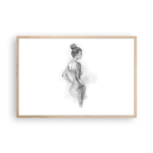 Pôster com moldura de carvalho claro - Linda como uma pintura - 91x61 cm