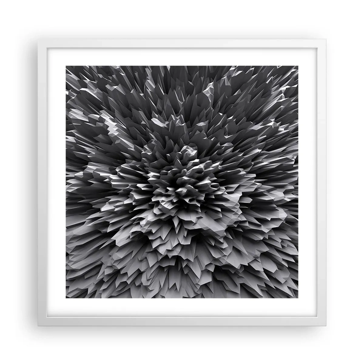 Pôster em moldura branca - Não pode ficar mais difícil do que isso - 50x50 cm