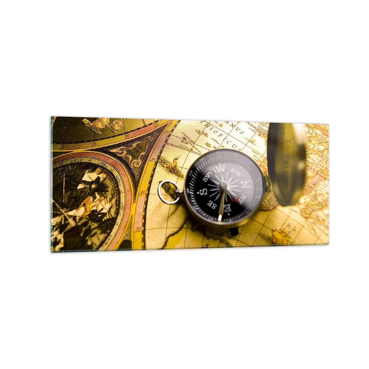 Quadro em vidro - Que tal ao fim do mundo? - 120x50 cm