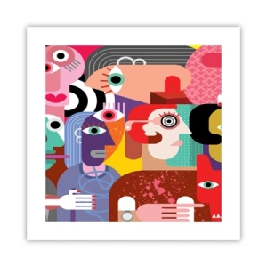 Pôster - Viemos da parte do Sr. Picasso - 40x40 cm