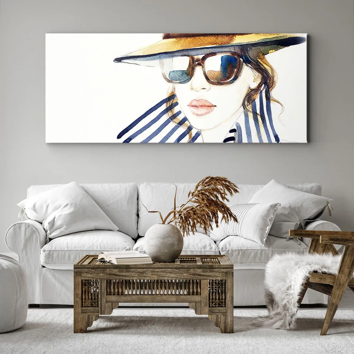 Quadro em tela - Bem-vindo à Flórida - 160x50 cm