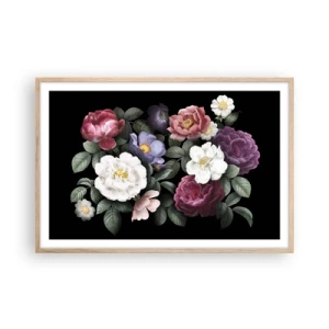 Pôster com moldura de carvalho claro - Do jardim inglês - 91x61 cm