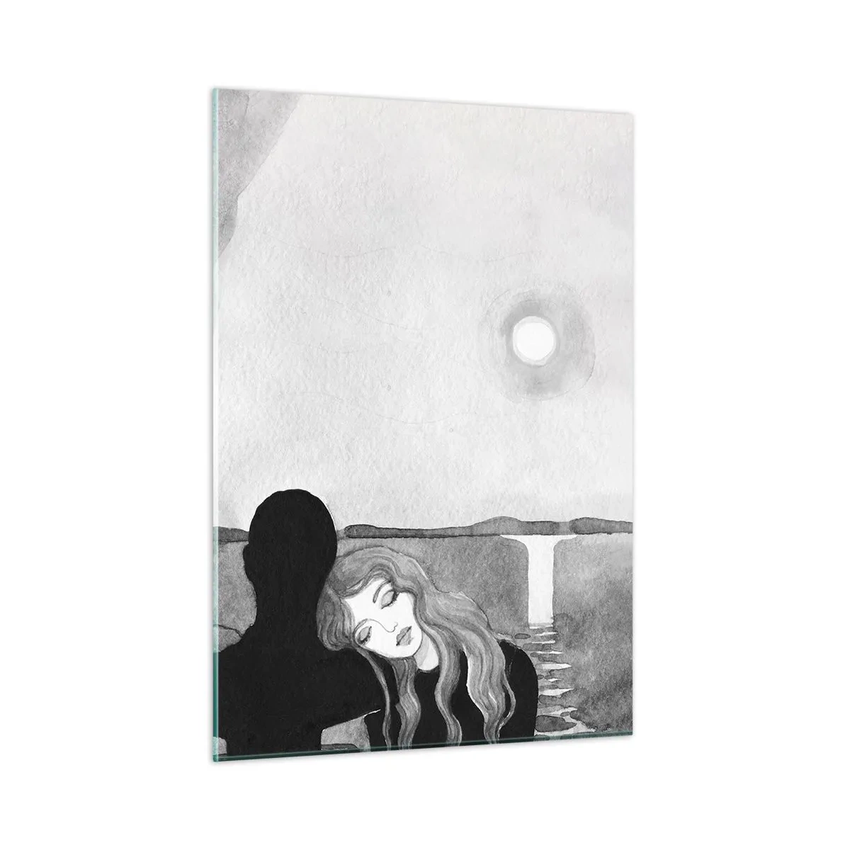 Quadro em vidro - Sempre misteriosa - 50x70 cm