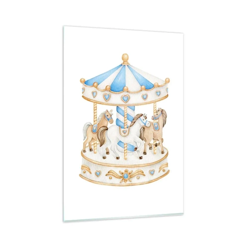 Quadro em vidro - Doce infância - 80x120 cm