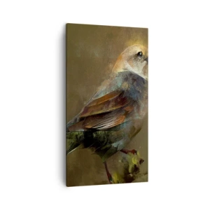 Quadro em tela - Pardal, pequeno passarinho - 45x80 cm