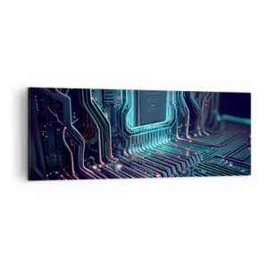 Quadro em tela - Só estou a pensar... - 140x50 cm