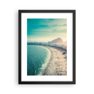 Pôster com moldura preta - Férias eternas no Rio - 30x40 cm