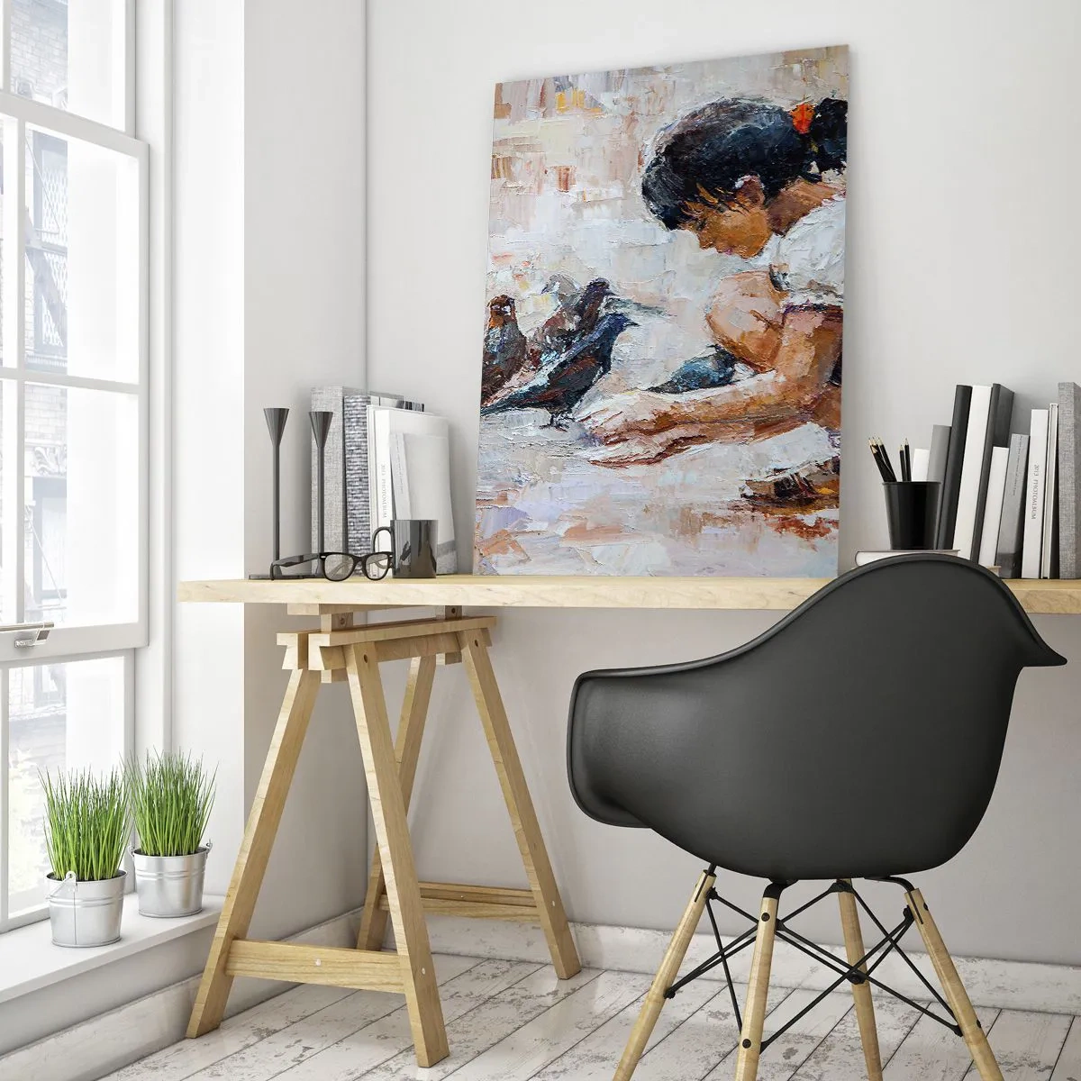 Quadro em vidro - Pequenos e queridos - 50x70 cm