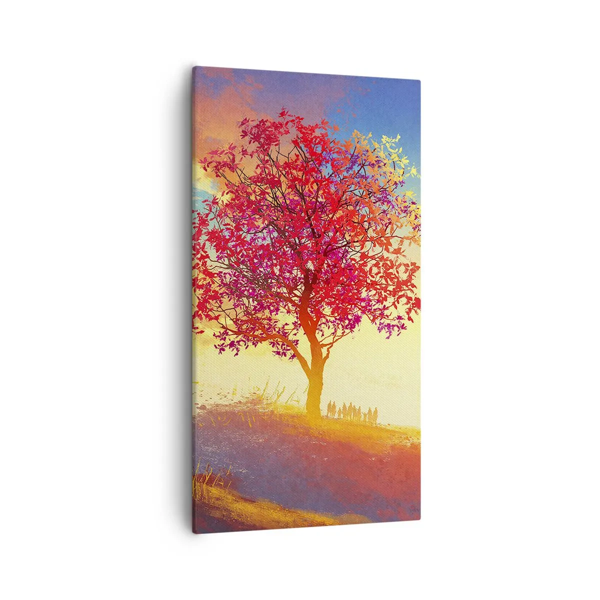 Quadro em tela - O peregrino no seu destino - 55x100 cm