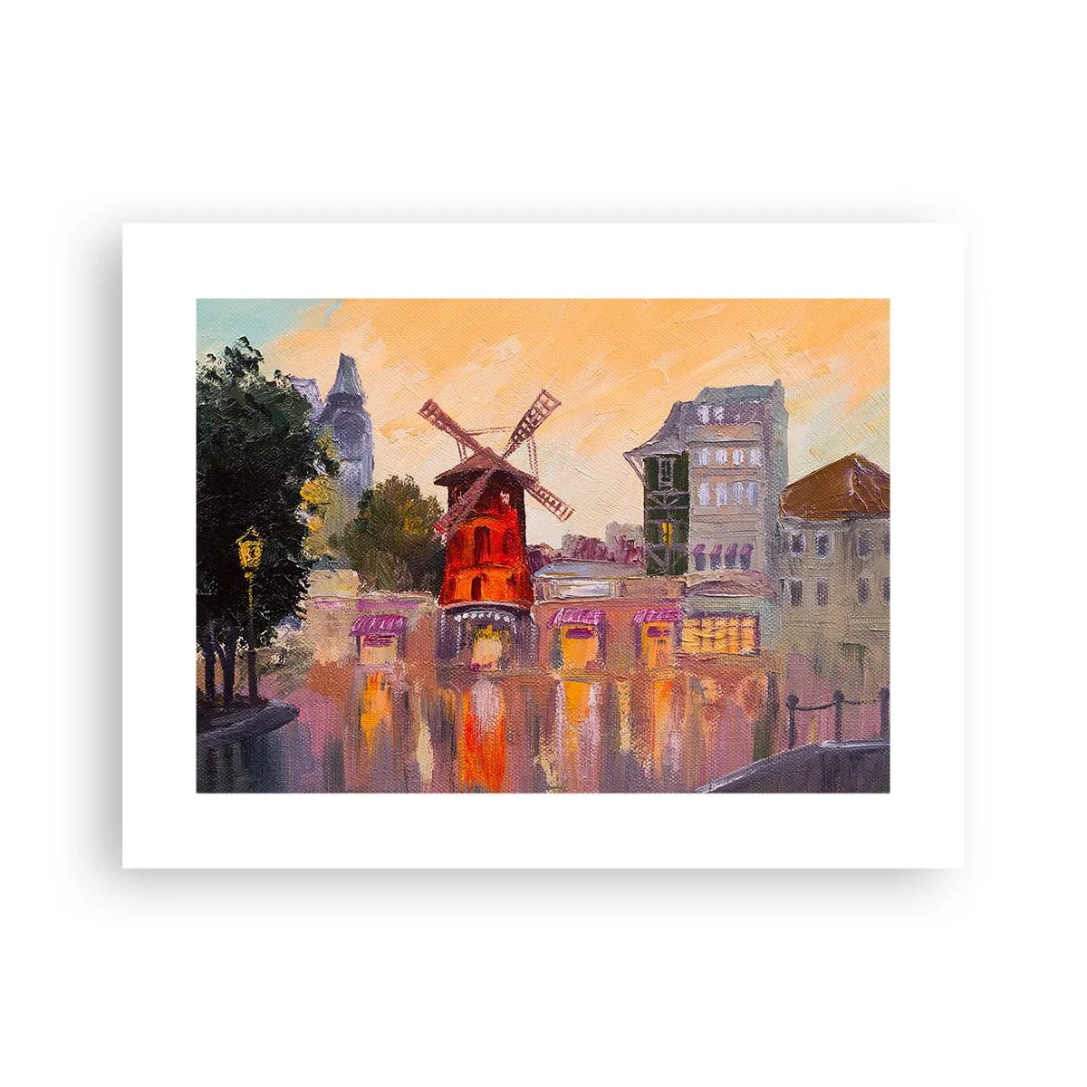 Pôster - Ícones parisienses – Moulin Rouge - 40x30 cm