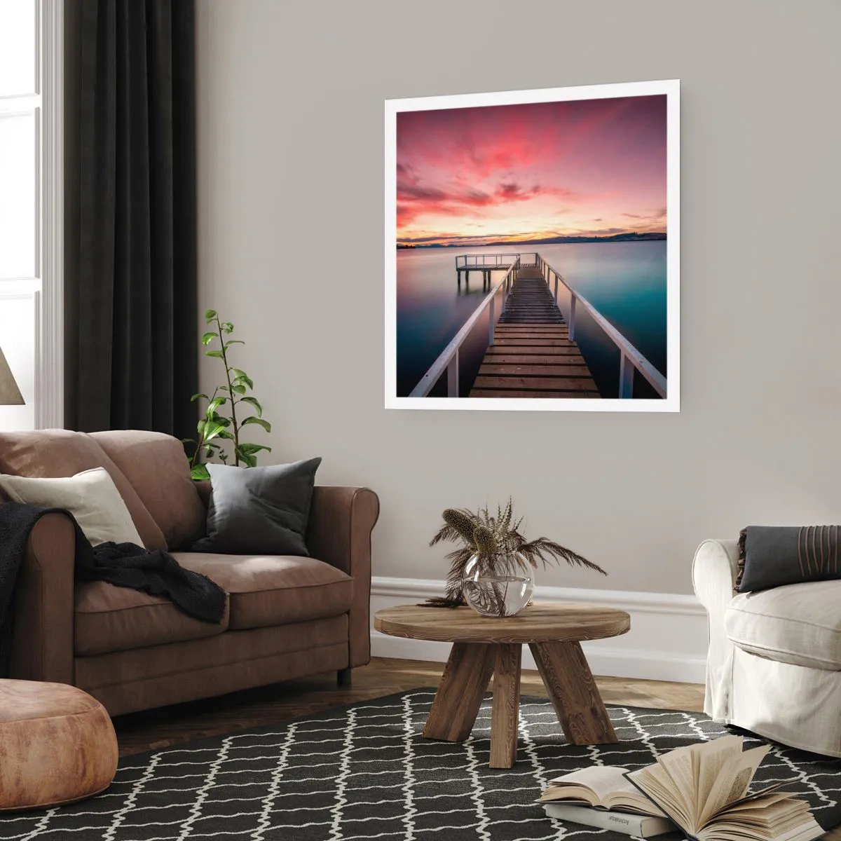 Pôster - A chama suave da noite - 50x50 cm