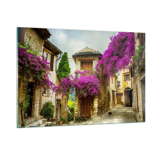 Quadro em vidro - Sob um dossel de flores - 120x80 cm