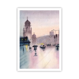 Pôster - Na névoa chuvosa - 70x100 cm