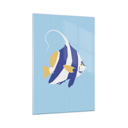 Quadro em vidro - Saudades das águas tropicais - 70x100 cm