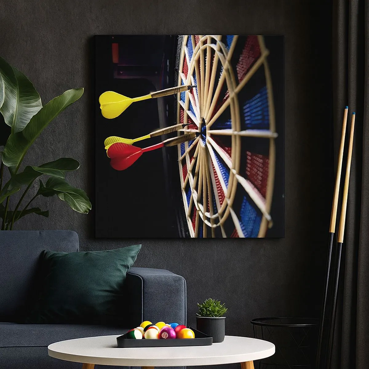 Quadro em tela - Direto ao ponto - 30x30 cm