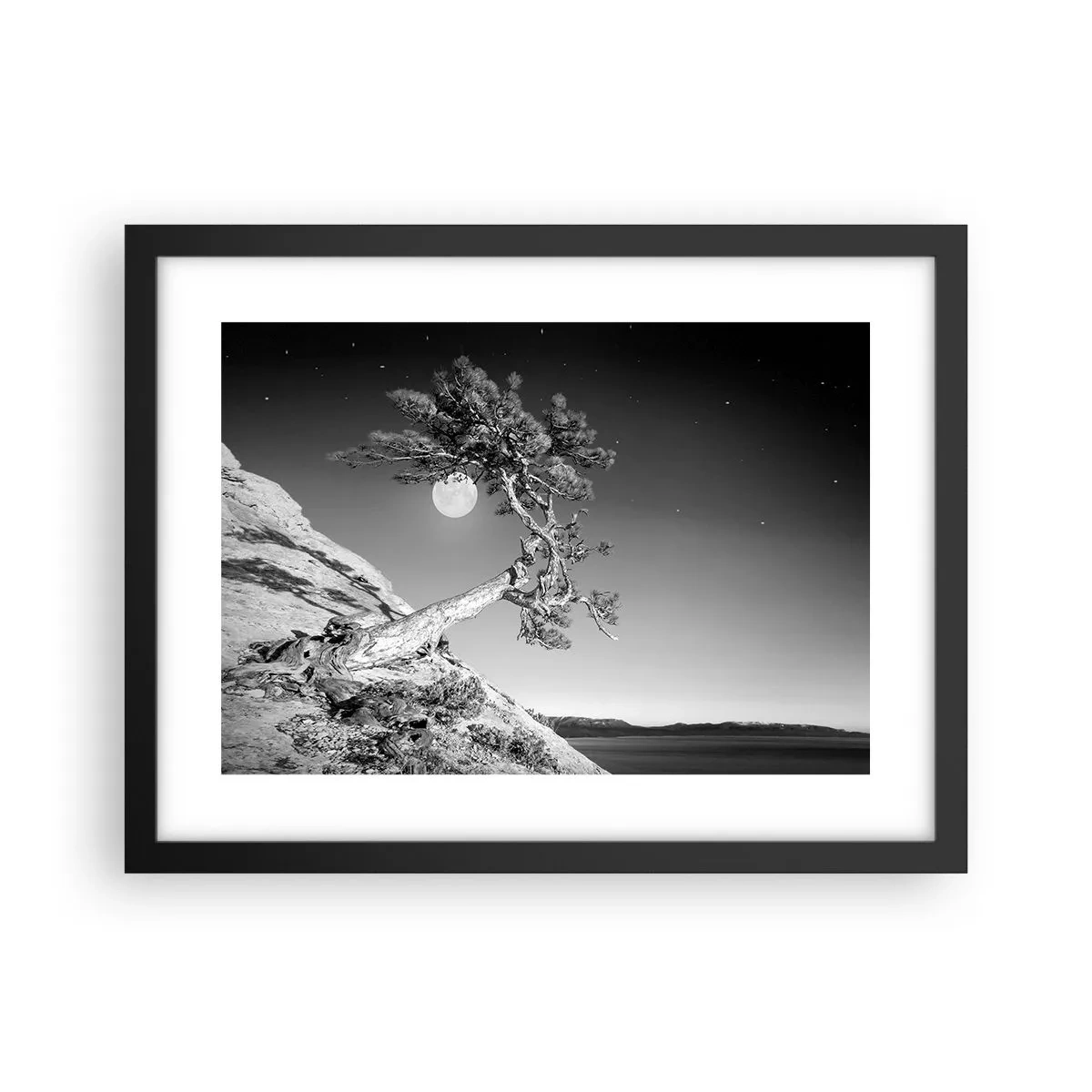 Pôster com moldura preta - Guerreira vitoriosa - 40x30 cm