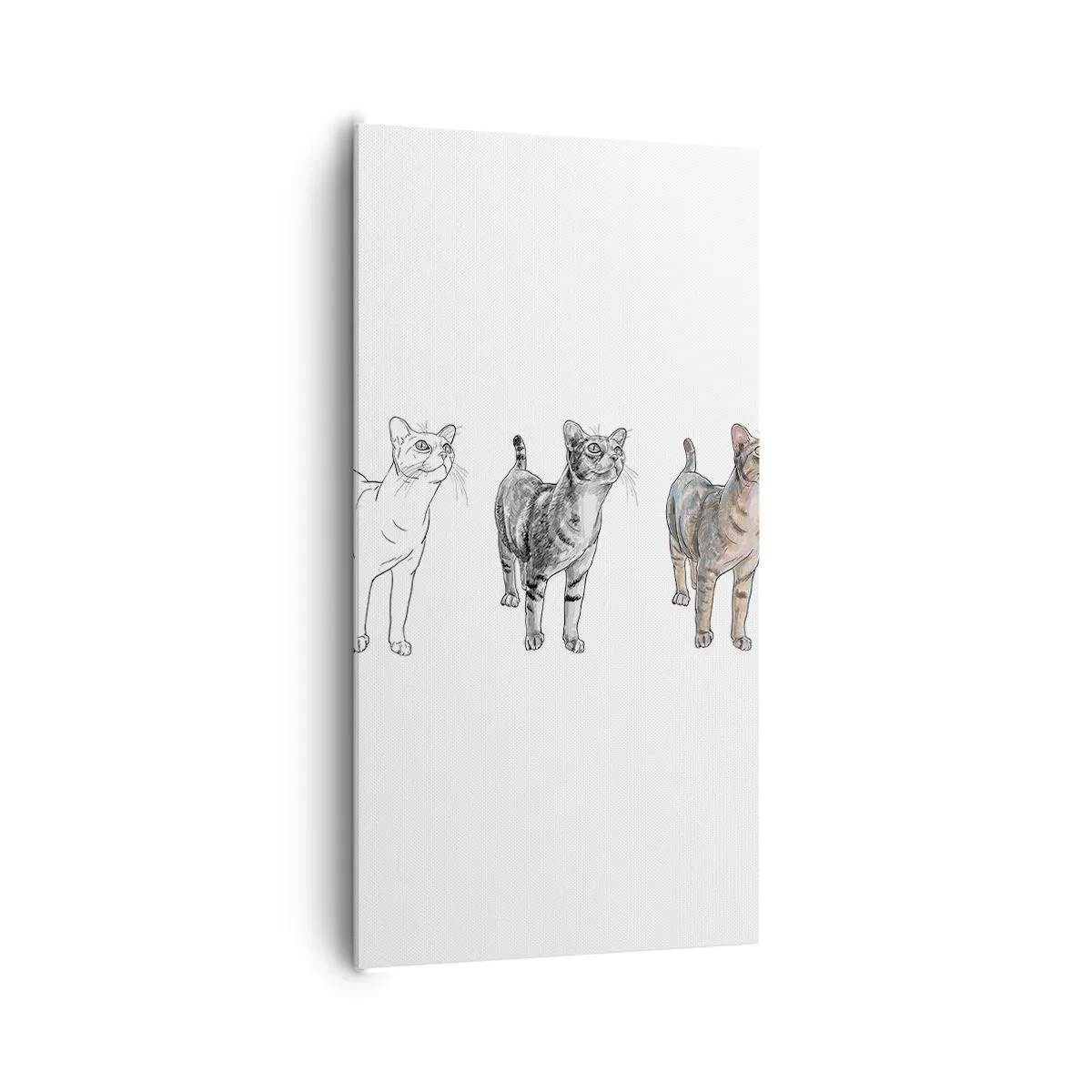 Quadro em tela - Aula de desenho - 65x120 cm