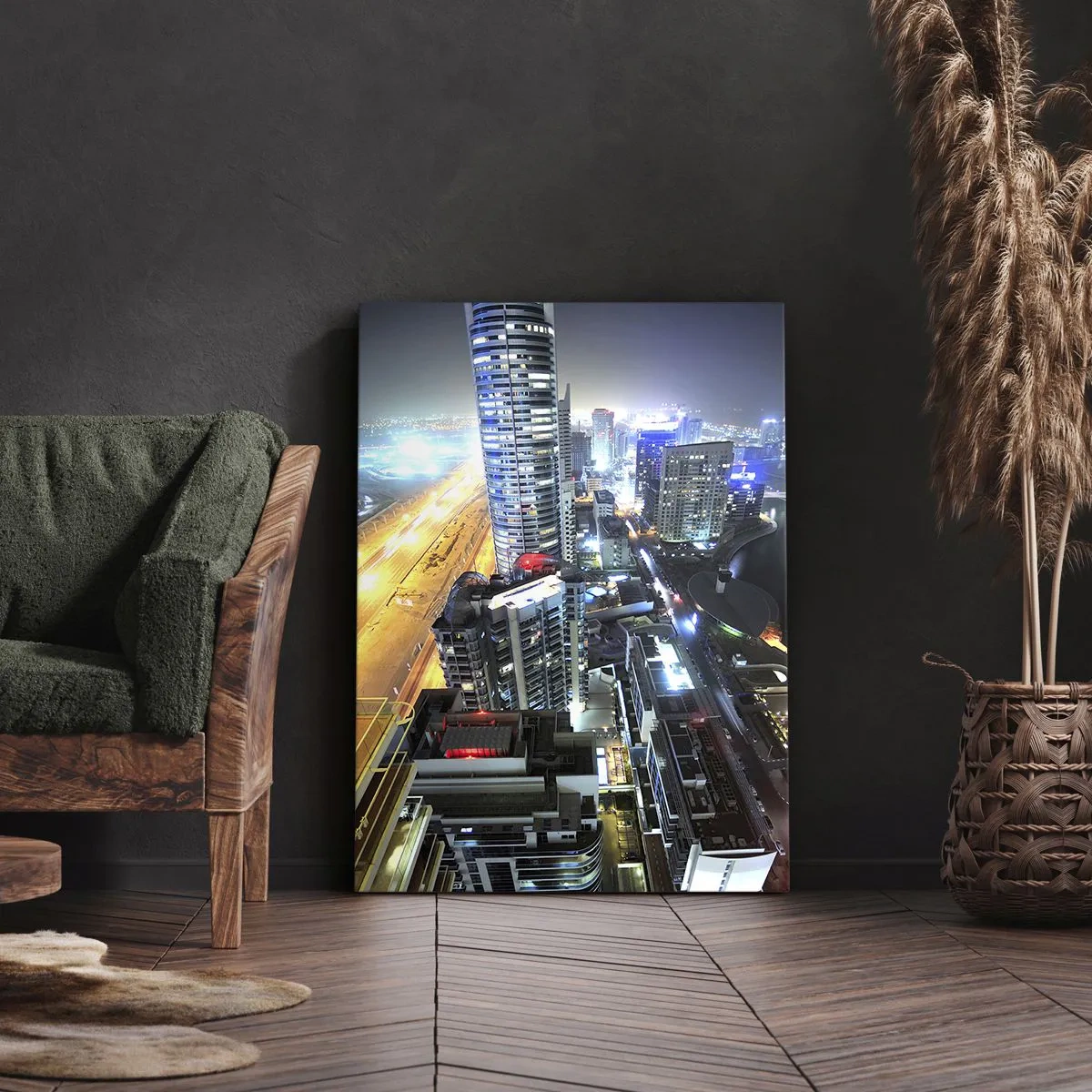 Quadro em tela - Milagre no deserto - 65x120 cm