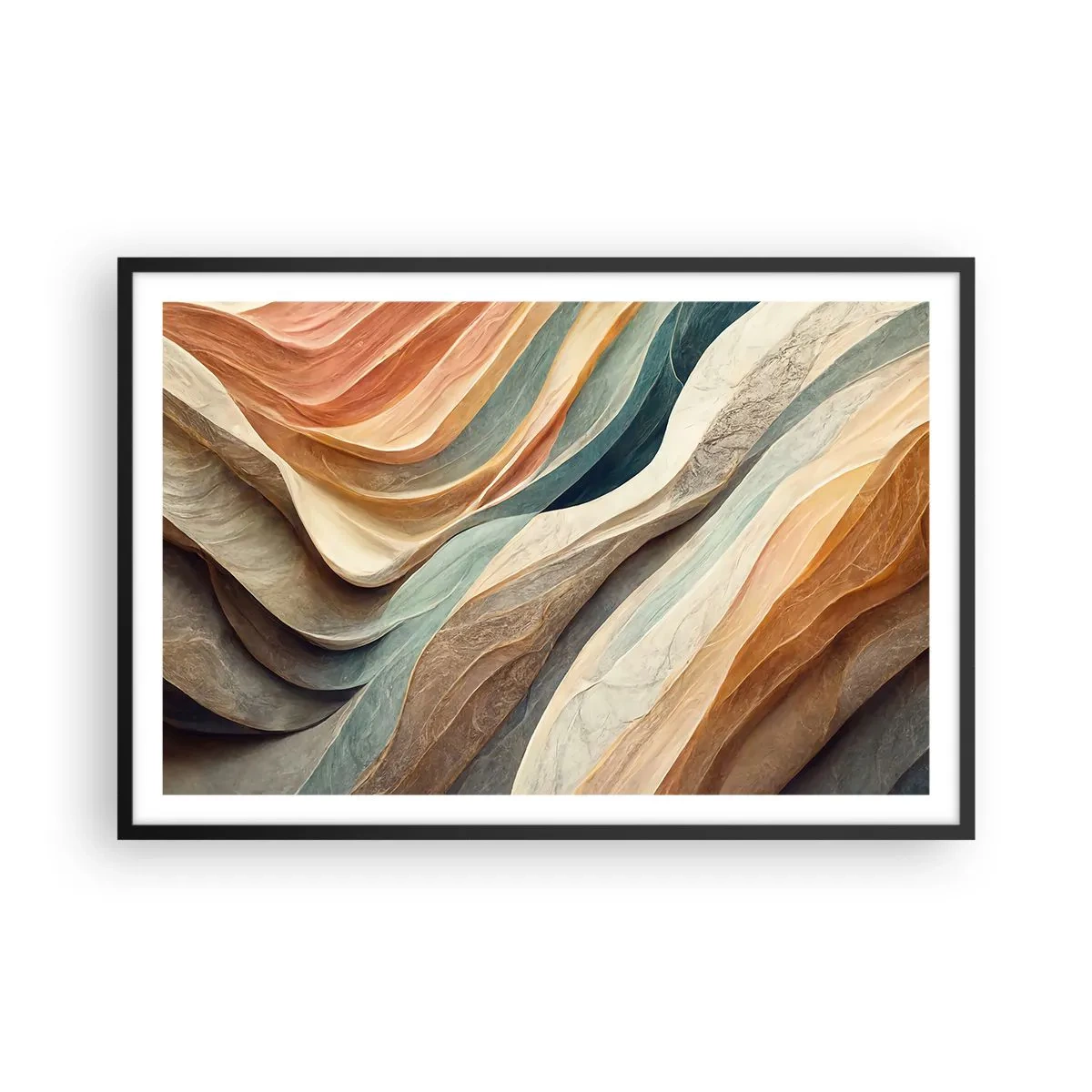 Pôster com moldura preta - O momento antes da mudança - 91x61 cm