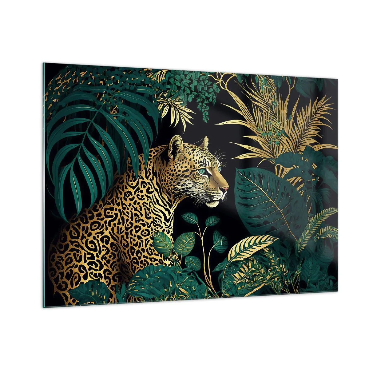 Quadro em vidro - Um anfitrião na selva - 100x70 cm