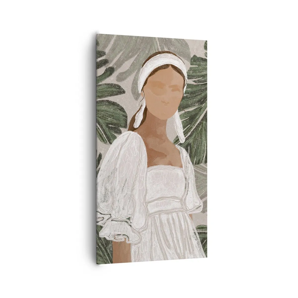 Quadro em tela - Retrato exótico - 65x120 cm