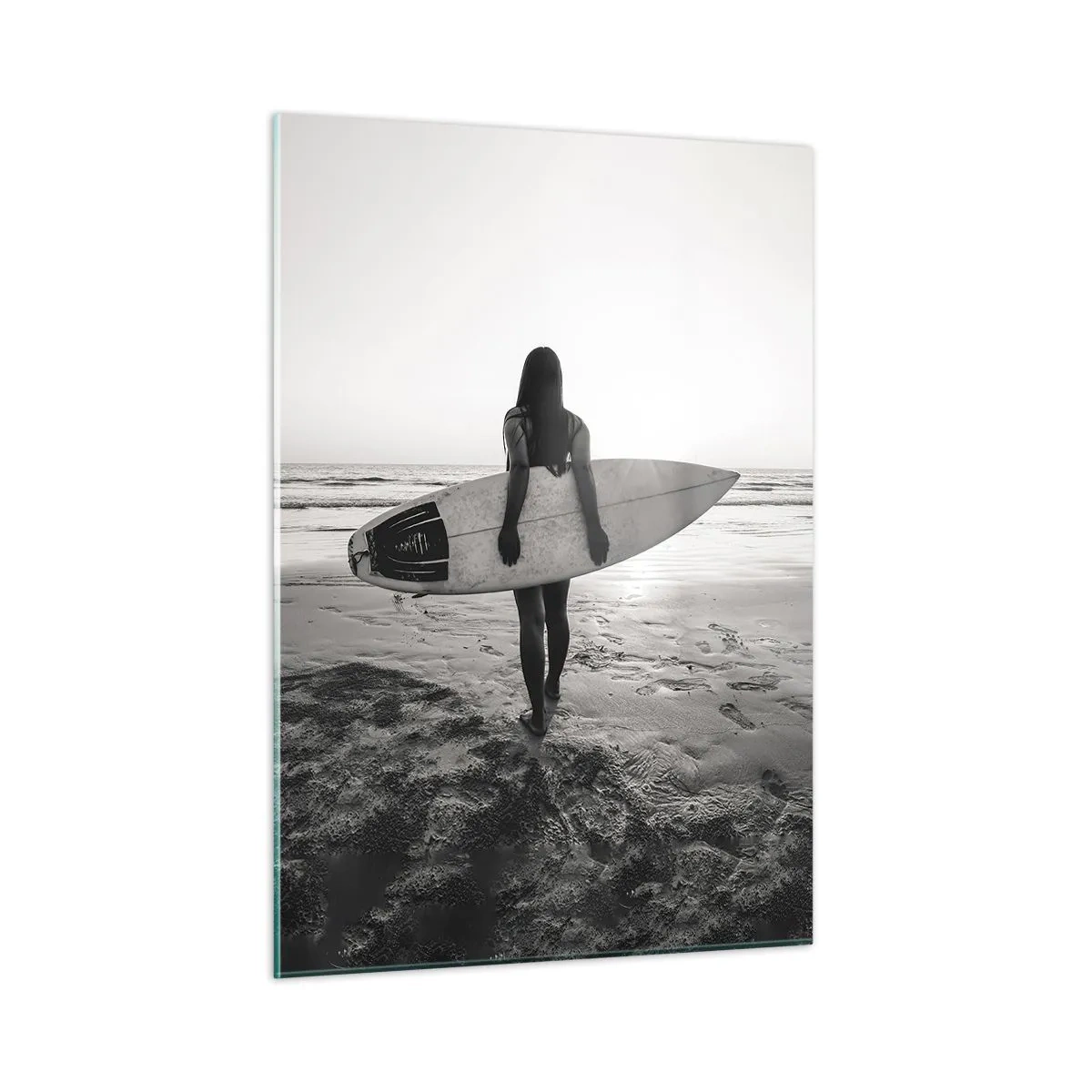 Quadro em vidro - Filha da onda do mar - 50x70 cm