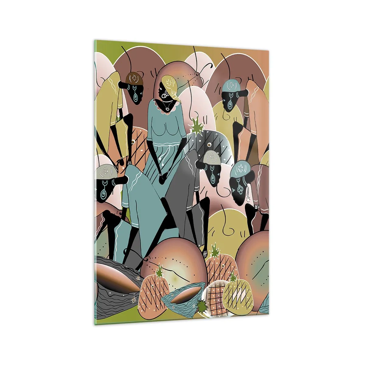 Quadro em vidro - Uma grande festa se aproxima - 70x100 cm