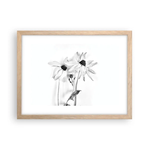 Pôster com moldura de carvalho claro - Ninguém quer estar sozinho - 40x30 cm