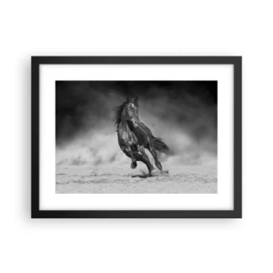 Pôster com moldura preta - Digno do próprio emir - 40x30 cm