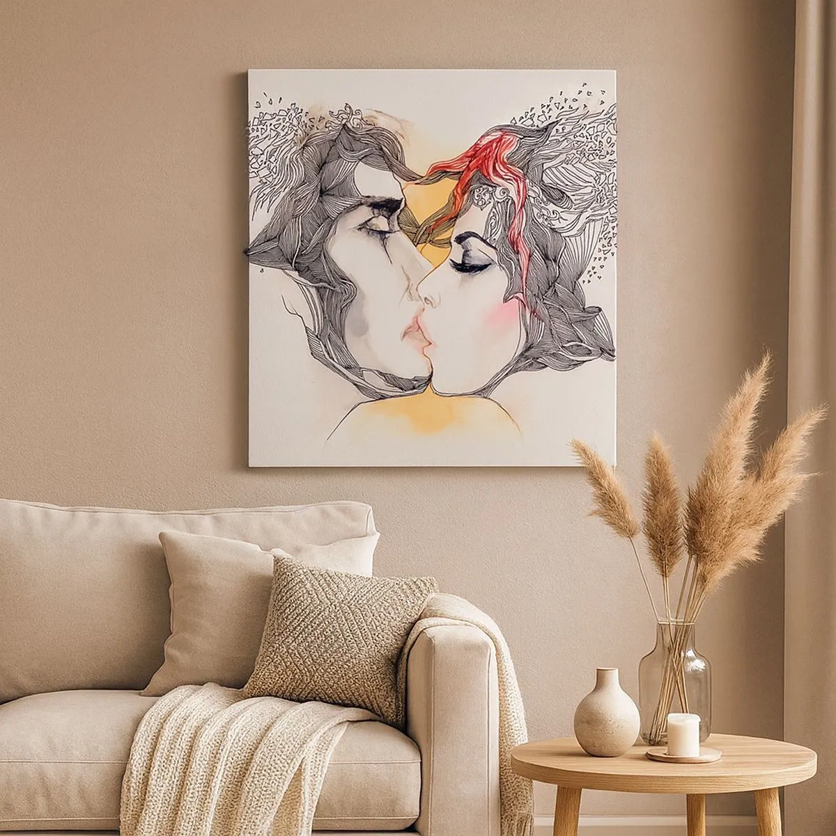 Quadro em tela - O mundo não existe - 30x30 cm