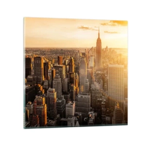 Quadro em vidro - Crescer ao sol - 70x70 cm