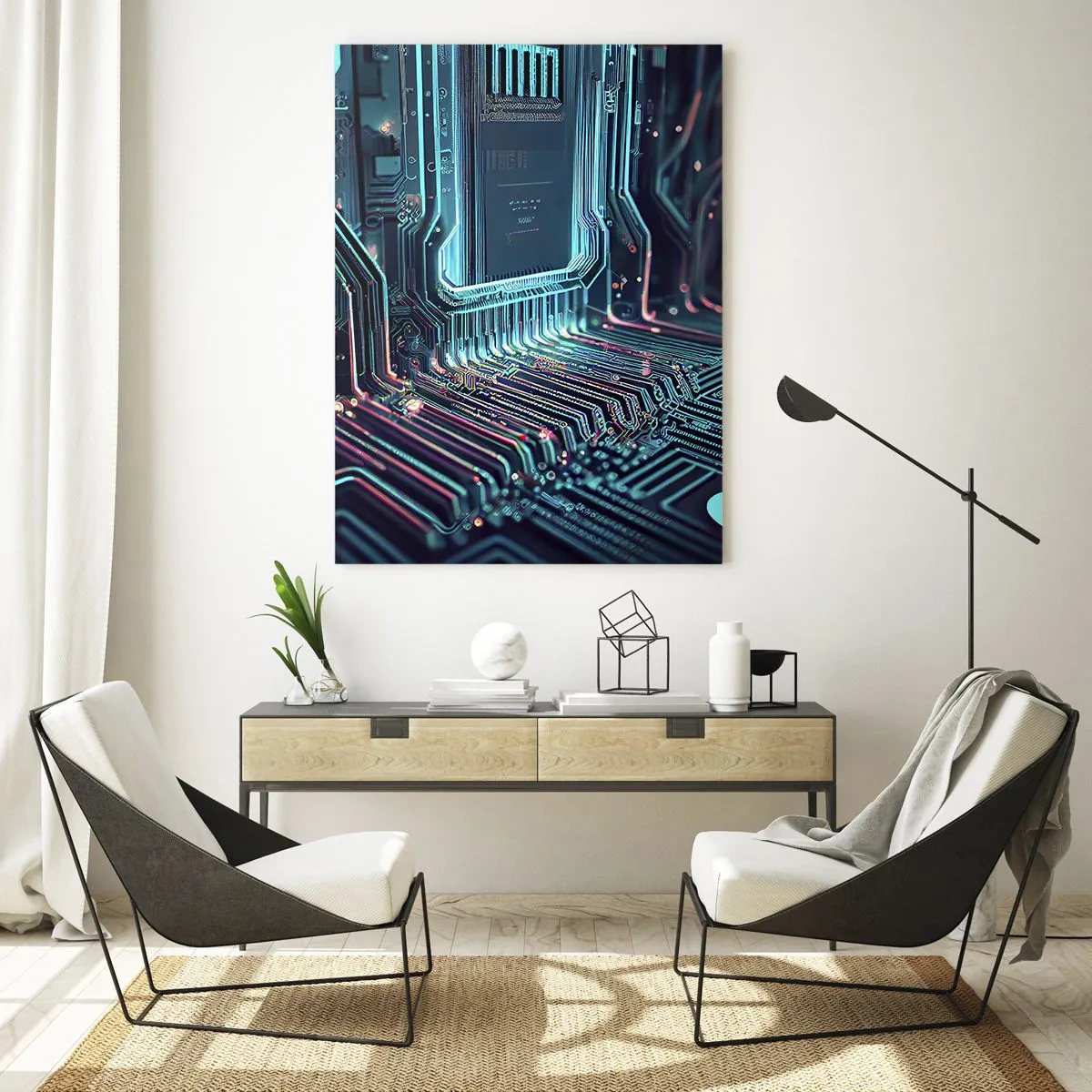 Quadro em vidro - Só estou a pensar... - 50x70 cm