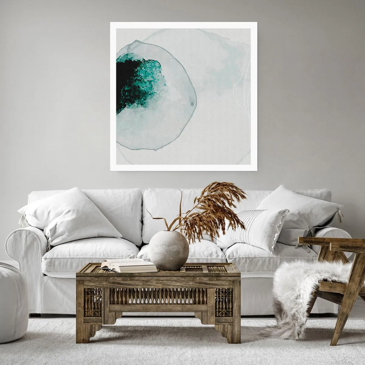 Pôster - Numa gota d'água - 60x60 cm