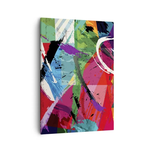 Quadro em tela - Rápido, vivo e animado - 50x70 cm