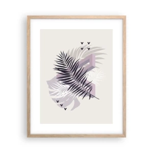 Pôster com moldura de carvalho claro - A sombra de uma sombra - 40x50 cm