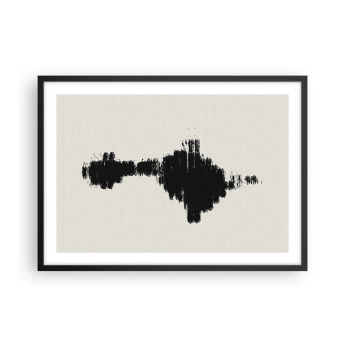 Pôster com moldura preta - Vibrações da imaginação - 70x50 cm