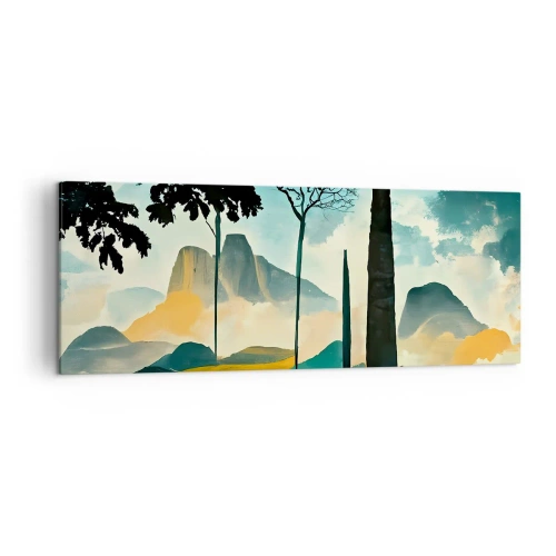 Quadro em tela - Cada vez mais alto - 140x50 cm