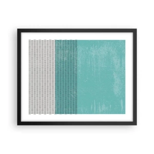 Pôster com moldura preta - Composição equilibrada - 50x40 cm