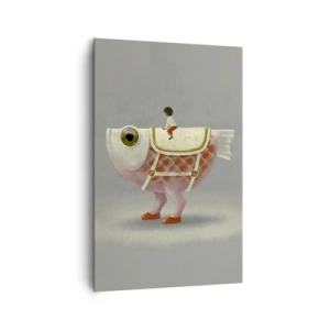 Quadro em tela - O cavaleiro Peixoso - 80x120 cm