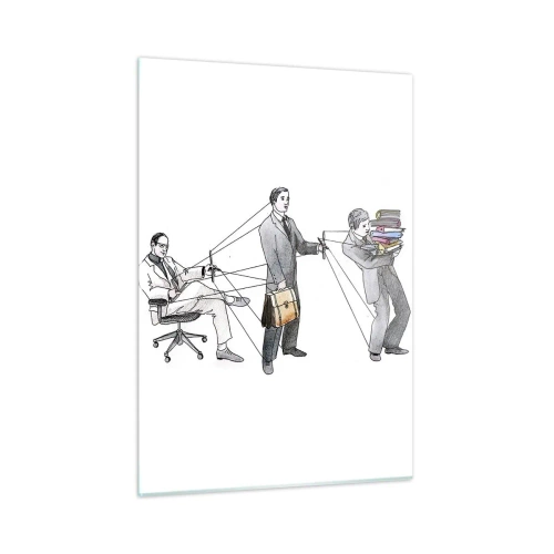 Quadro em vidro - Cada um tem o seu mestre - 50x70 cm