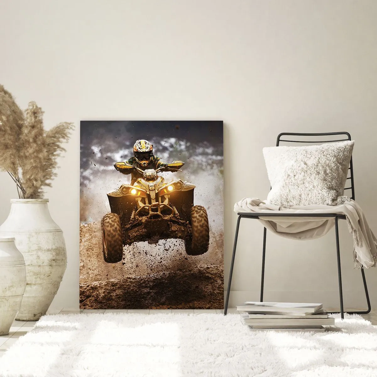 Quadro em vidro - No risk no fun - 80x120 cm