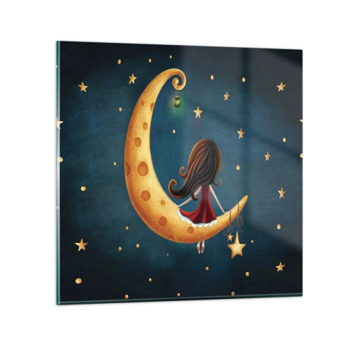 Quadro em vidro - Uma vez... - 60x60 cm