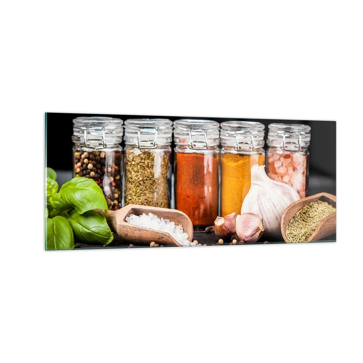 Quadro em vidro - Para que a vida tenha um sabor - 100x40 cm