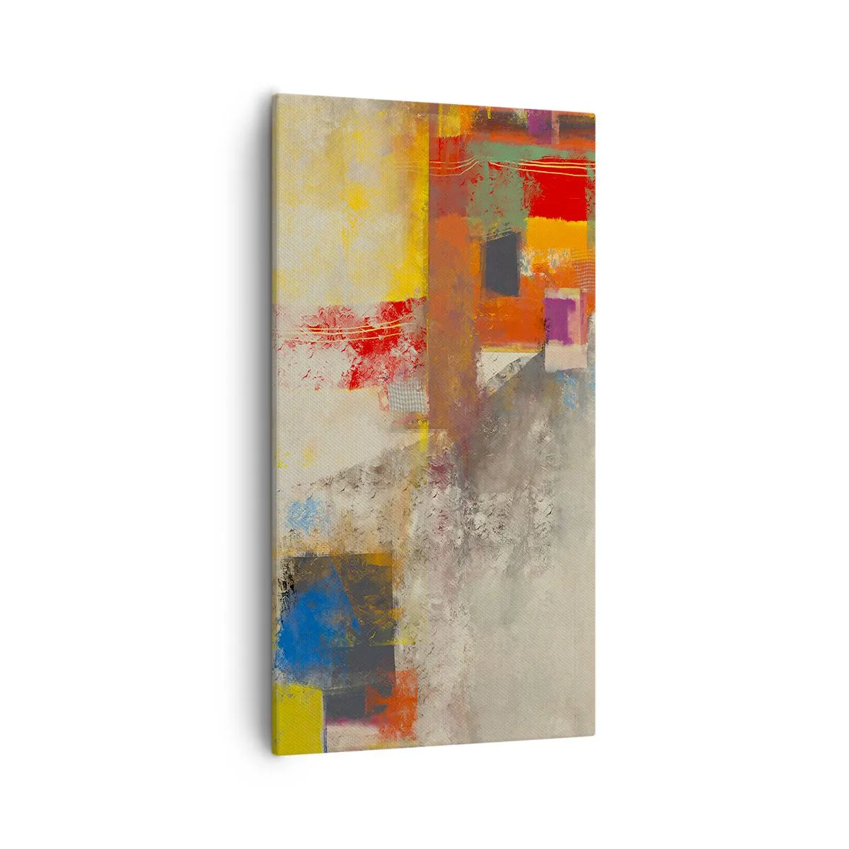 Quadro em tela - Geometria das cores - 55x100 cm