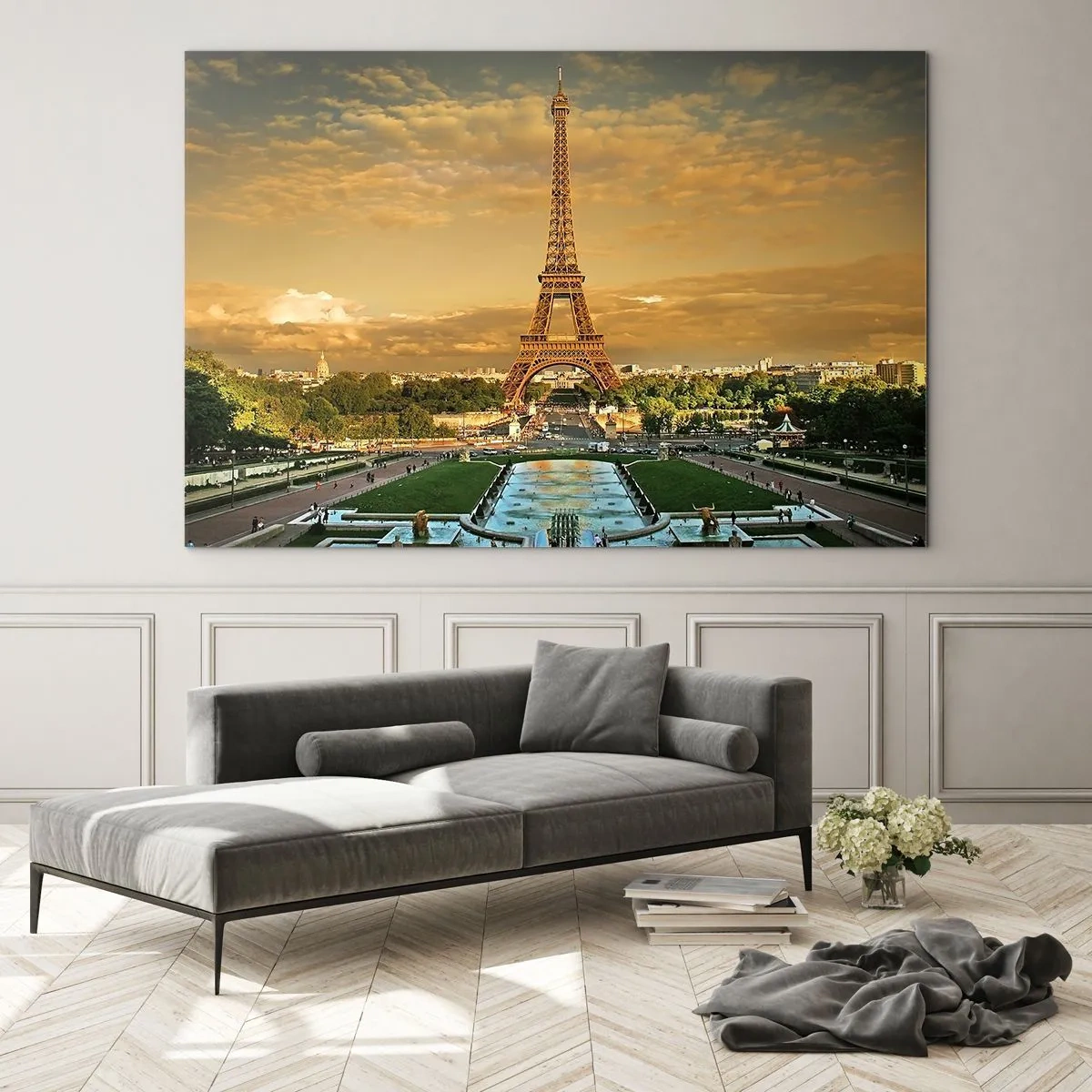 Quadro em vidro - A rainha de Paris - 120x80 cm