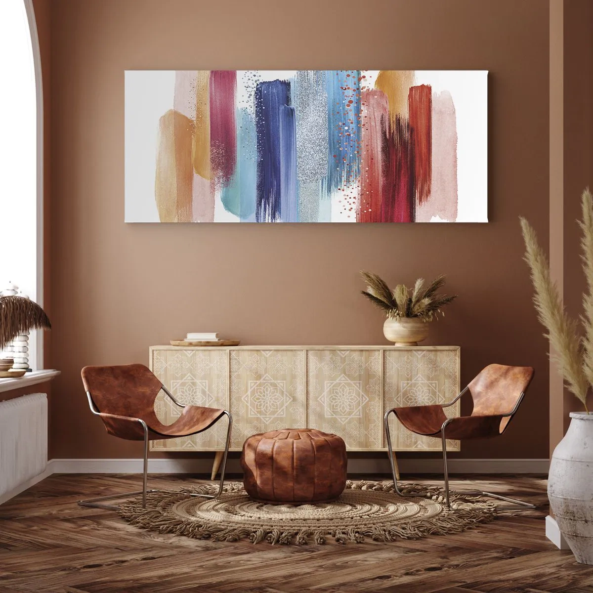 Quadro em tela - Para cima e para baixo - 100x40 cm